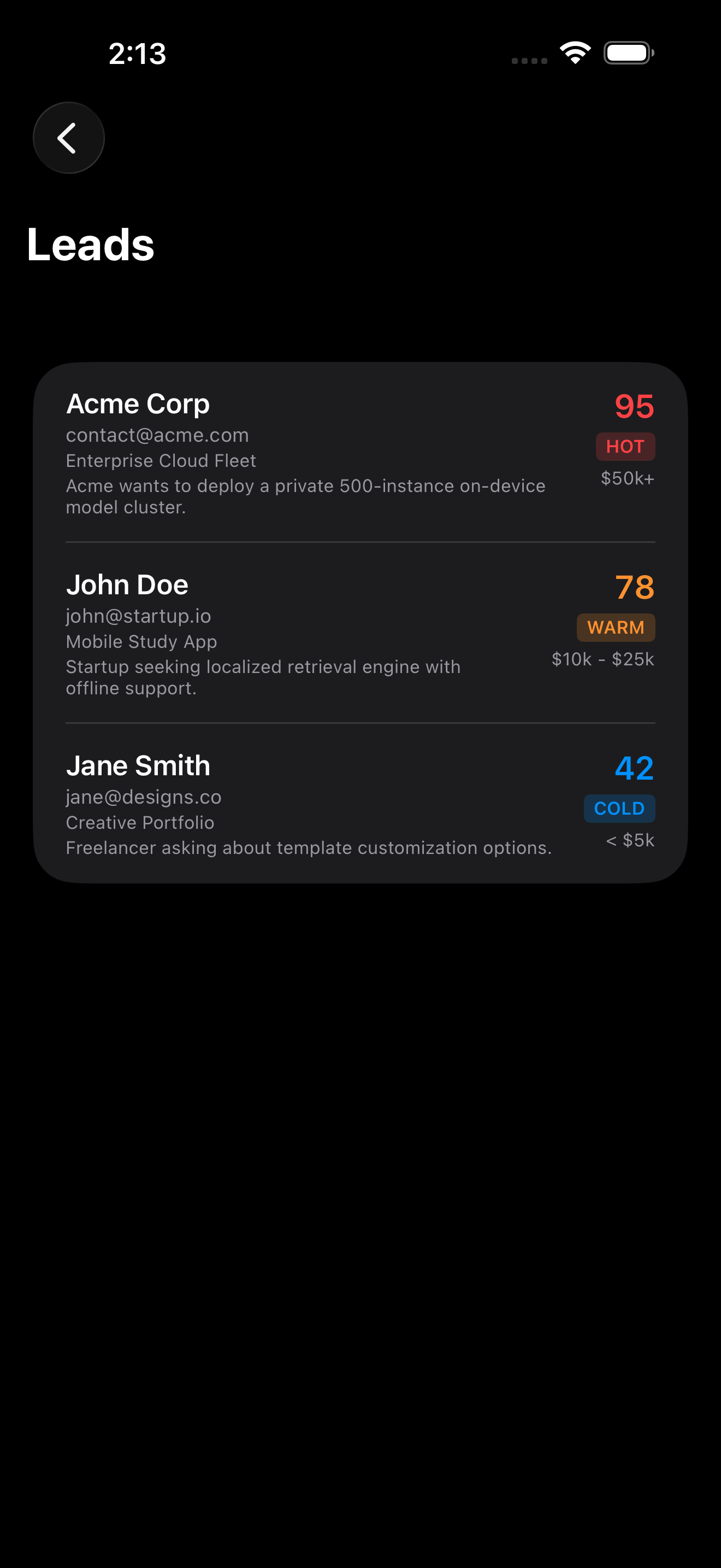PocketBusiness screenshot
