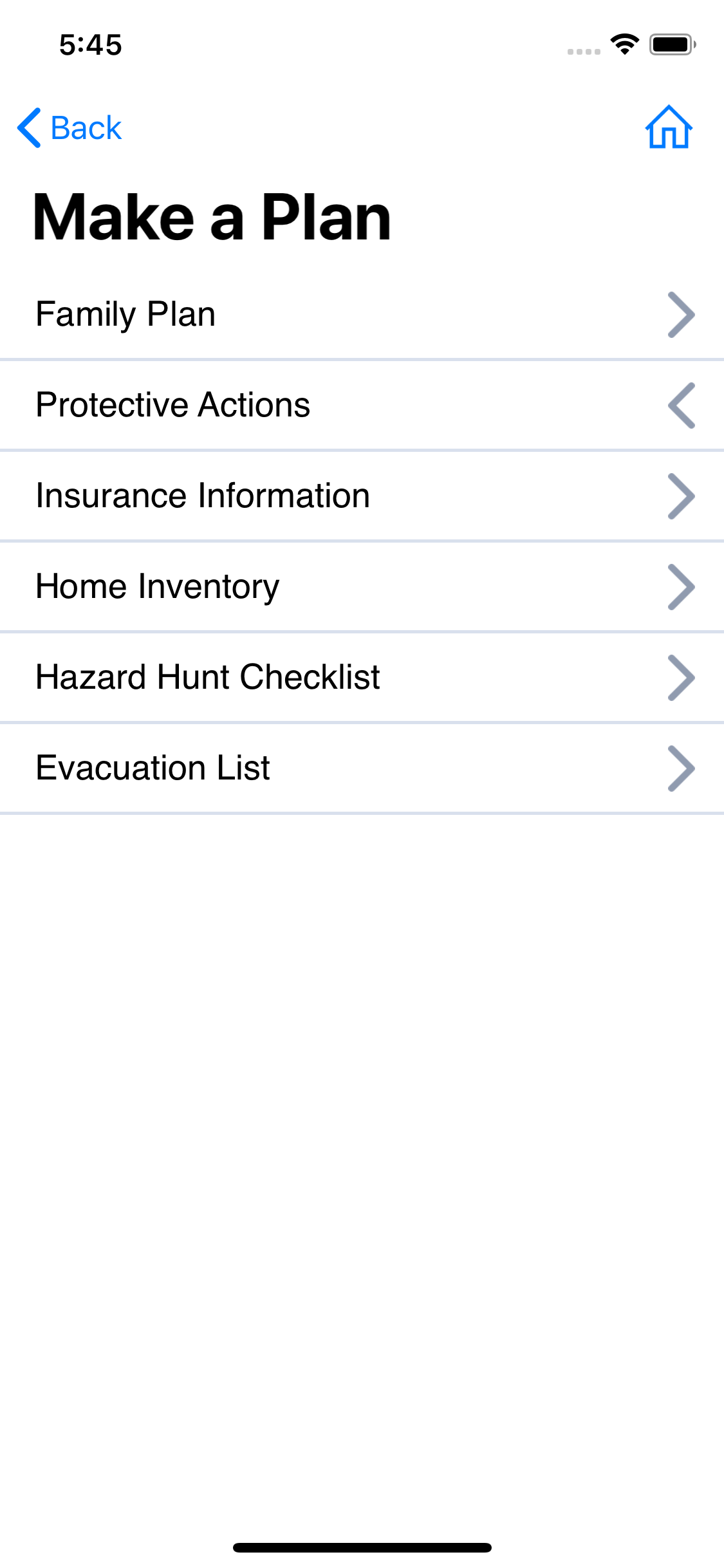 Emergency Ready App screenshot
